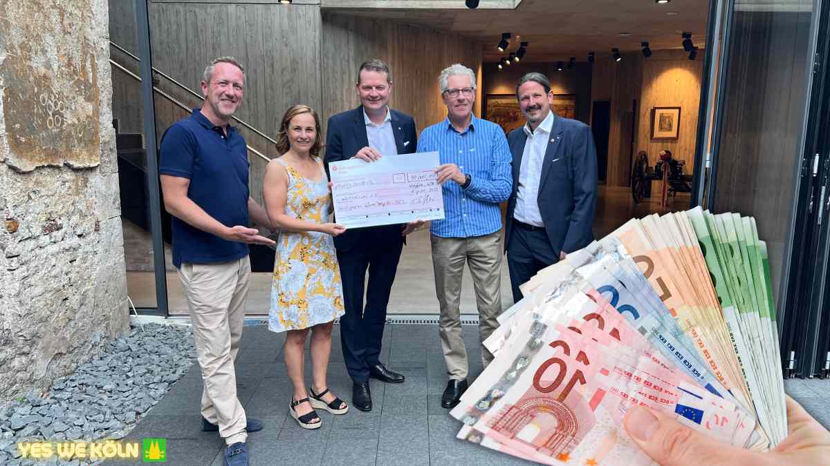 DREIGESTIRN SPENDABEL – 180.000 Euro für Kölner Rentner und schwerkranke Kinder