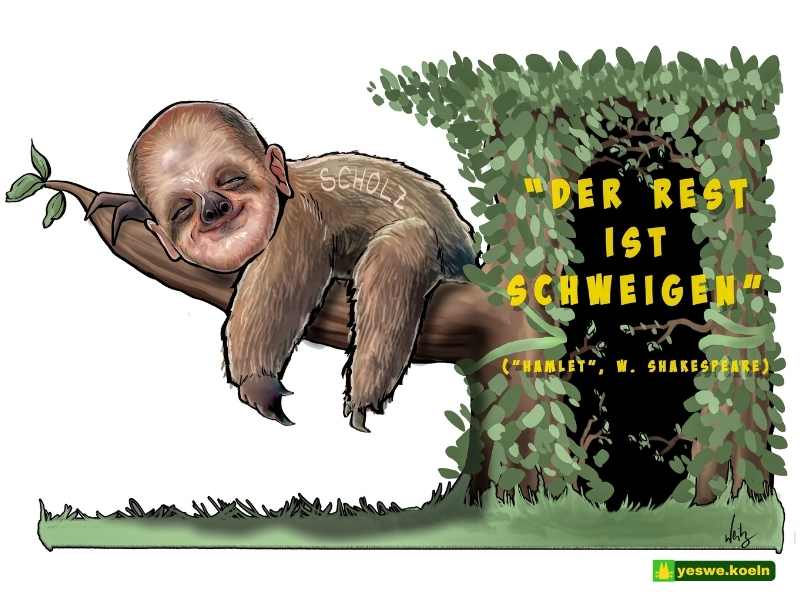 Rosenmontag 2024 Kln Persiflage Wagen Olaf Scholz