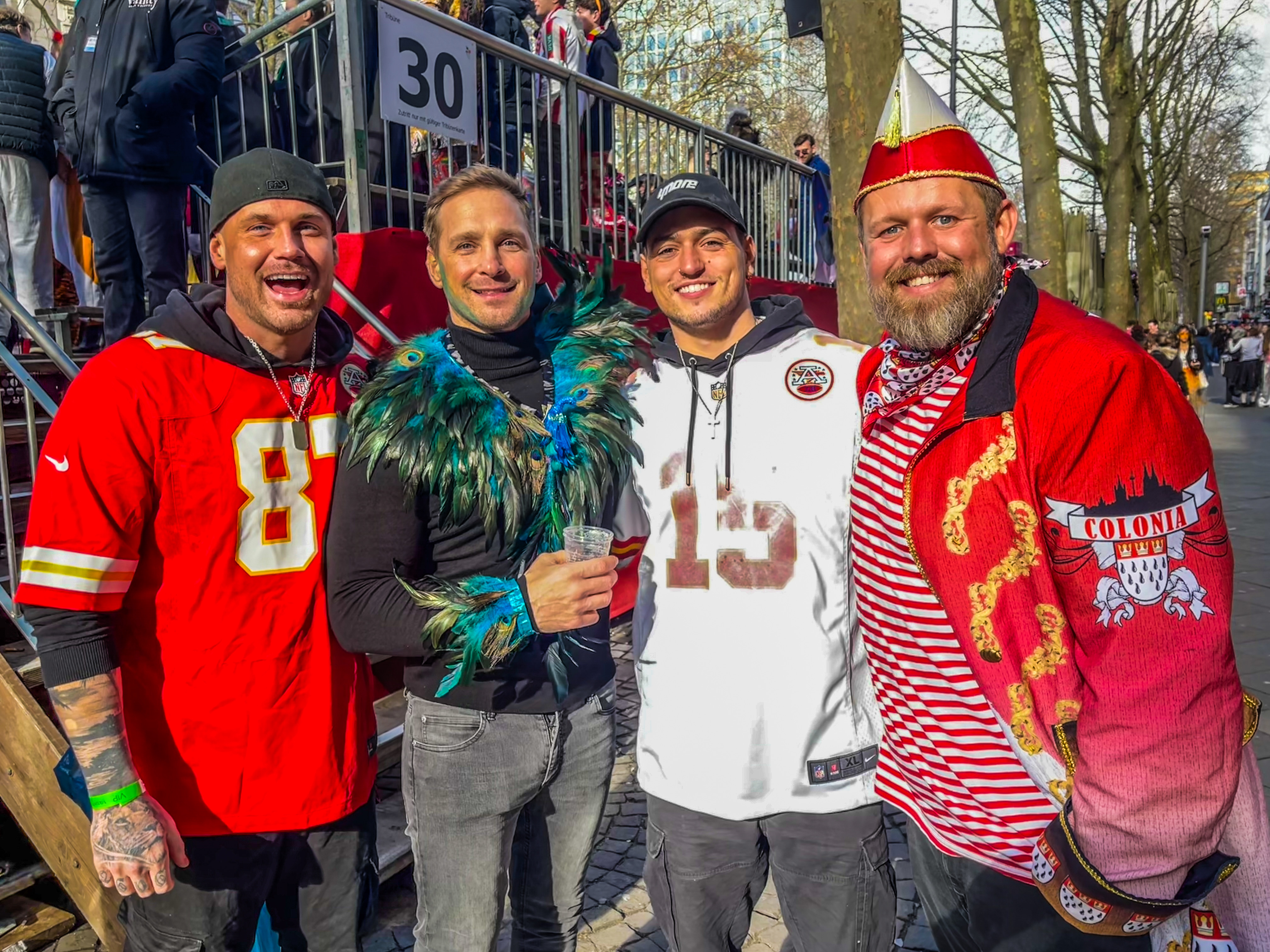 Chris Broy, Jay Sirtl, Max Bornmann, Christoph Oberheide, Rosenmontag