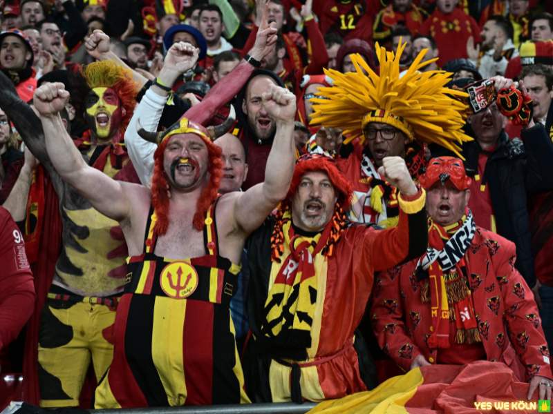 Belgische Fans Fußball