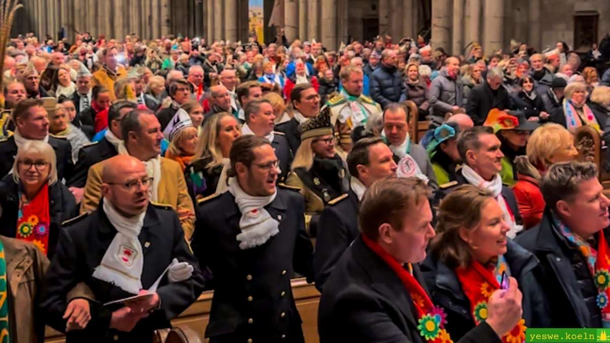 Dom Gottesdienst der Karnevalisten