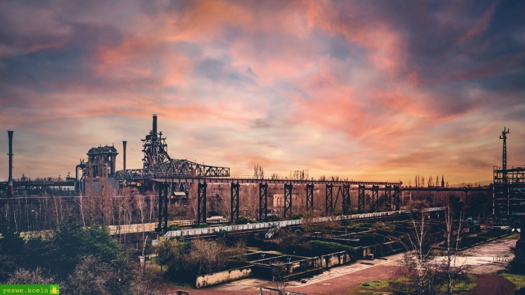 Abendsonne im Landschaftspark Nord
