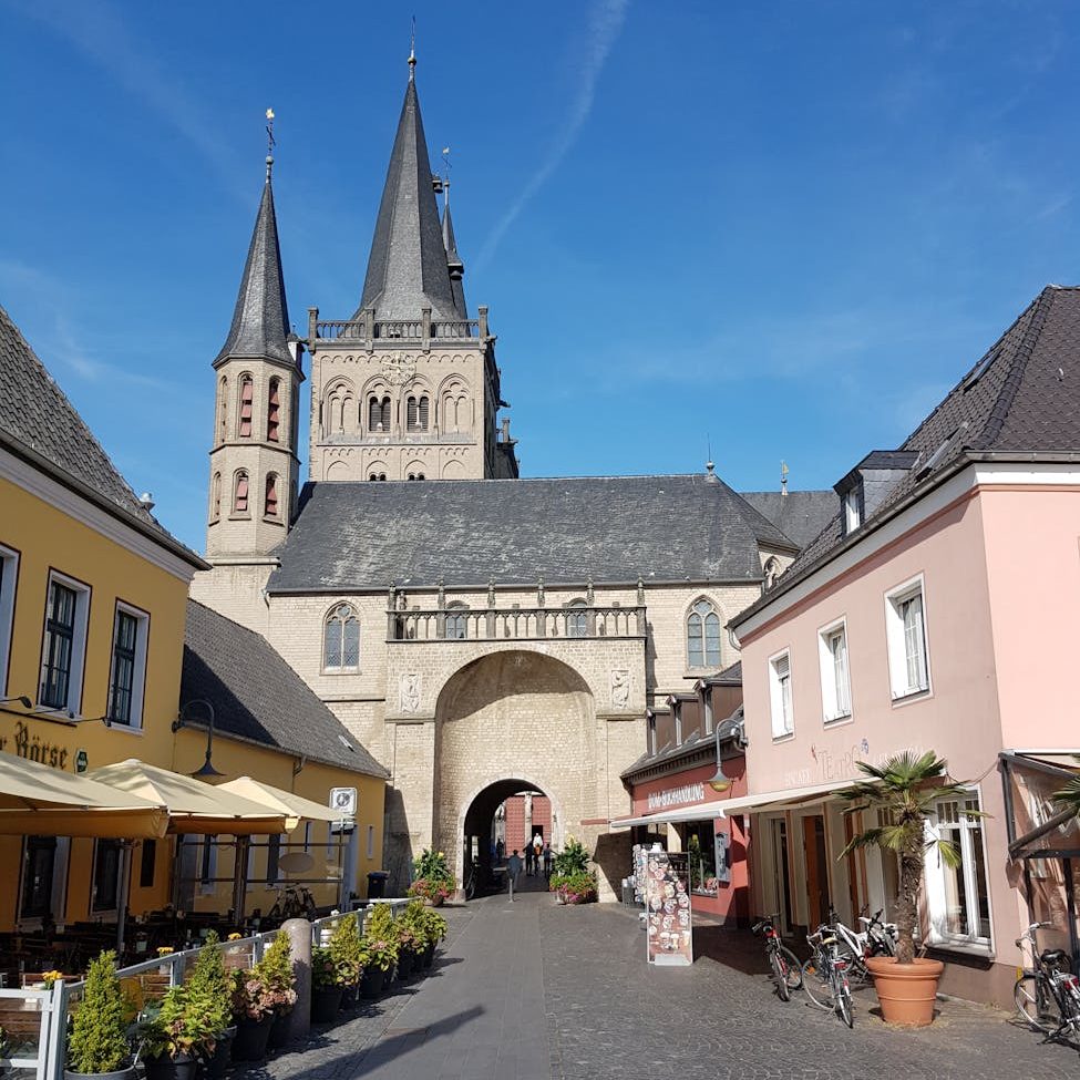 historic medieval church in xanten germany